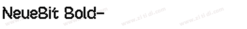 NeueBit Bold字体转换